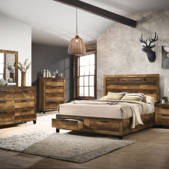 28590Q-4PC 4PC SETS Morales Queen Bed