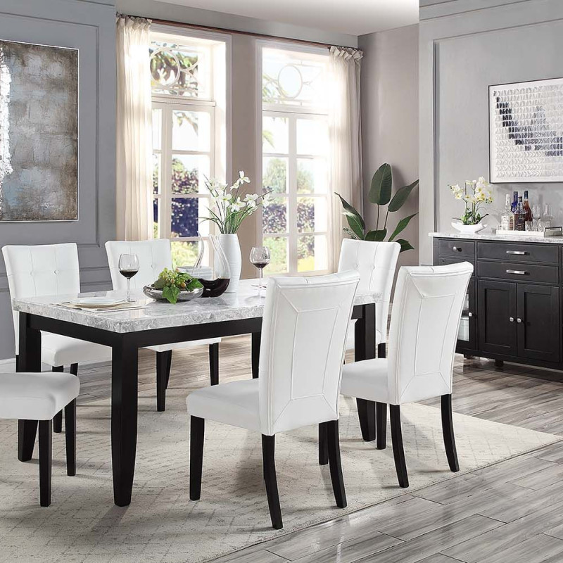 DN01446-7PC 7PC SETS Hussein Dining Table