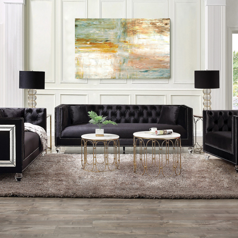 LV01403-2PC 2PC SETS Heibero Sofa + Loveseat