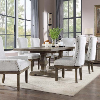 DN00950-7PC 7PC SETS Landon Dining Table + 2 Dining Chairs + 4 Side Chairs