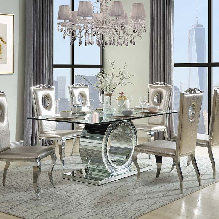 DN00720-7PC 7PC SETS Noralie Dining Table + 6 Side Chairs
