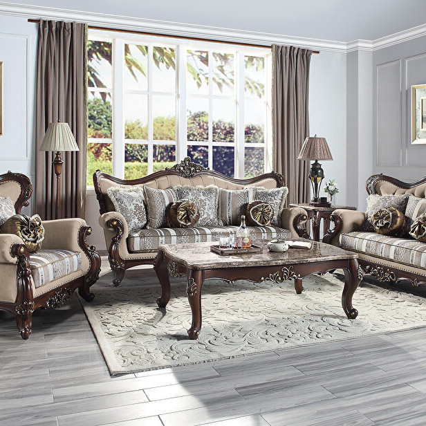 LV01122-3PC 3PC SETS Ragnar Sofa + Loveseat + Chair