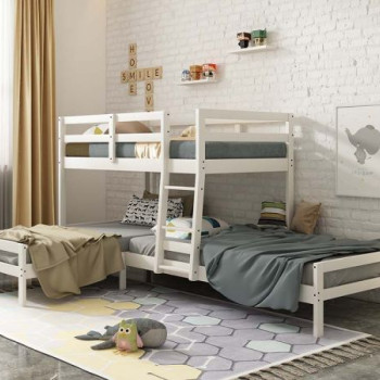 BD01374 Manoela Triple Bunk Bed - Twin