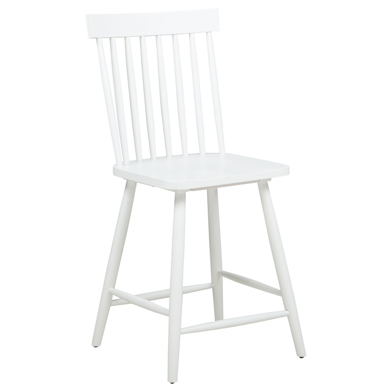122509WHT Andrews Windsor Counter Height Dining Side Chair White