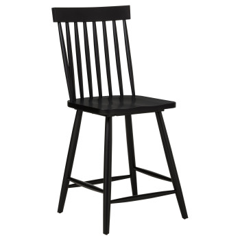 122509BLK Andrews Windsor Counter Height Dining Side Chair Black