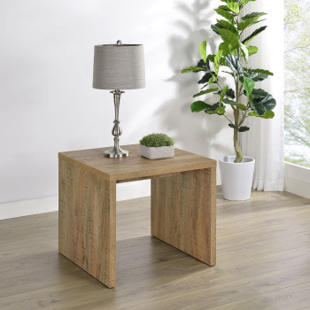 706357 Canoga Engineered Wood Accent Side End Table Mango