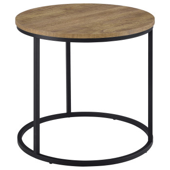 736037 Lainey Round Occasional Side End Table Mango