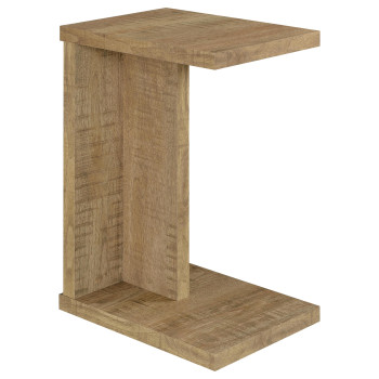 930277 Clower Engineered Wood C-Shaped Sofa Side Table Mango