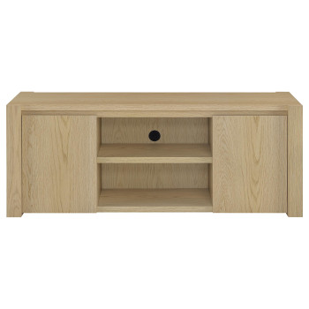 708222 Laurelton 60-inch 2-door TV Stand Media Console Light Oak