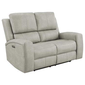 603435PPP Brickston Triple Power Reclining Loveseat Grey