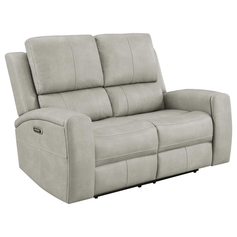 603435PPP Brickston Triple Power Reclining Loveseat Grey