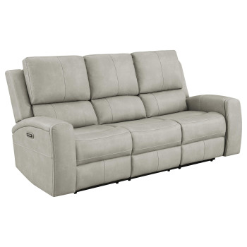 603434PPP Brickston Triple Power Reclining Sofa Grey