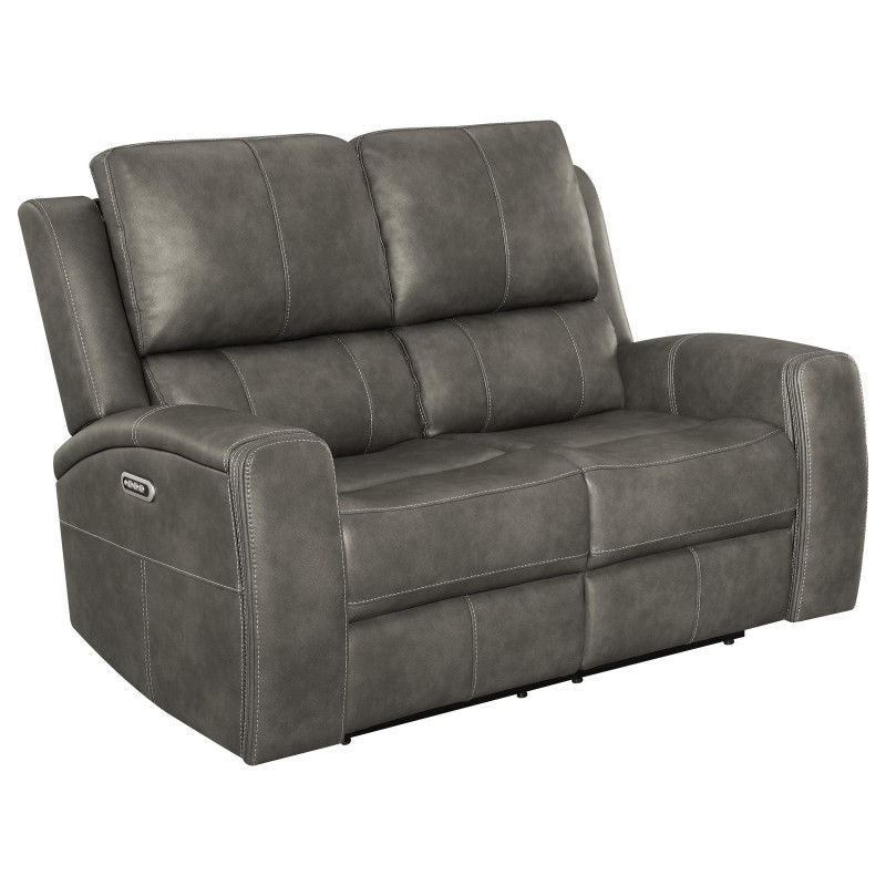 603432PPP Brickston Triple Power Reclining Loveseat Charcoal