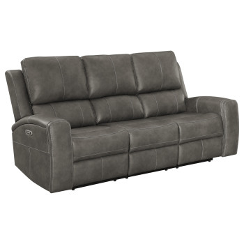 603431PPP Brickston Triple Power Reclining Sofa Charcoal