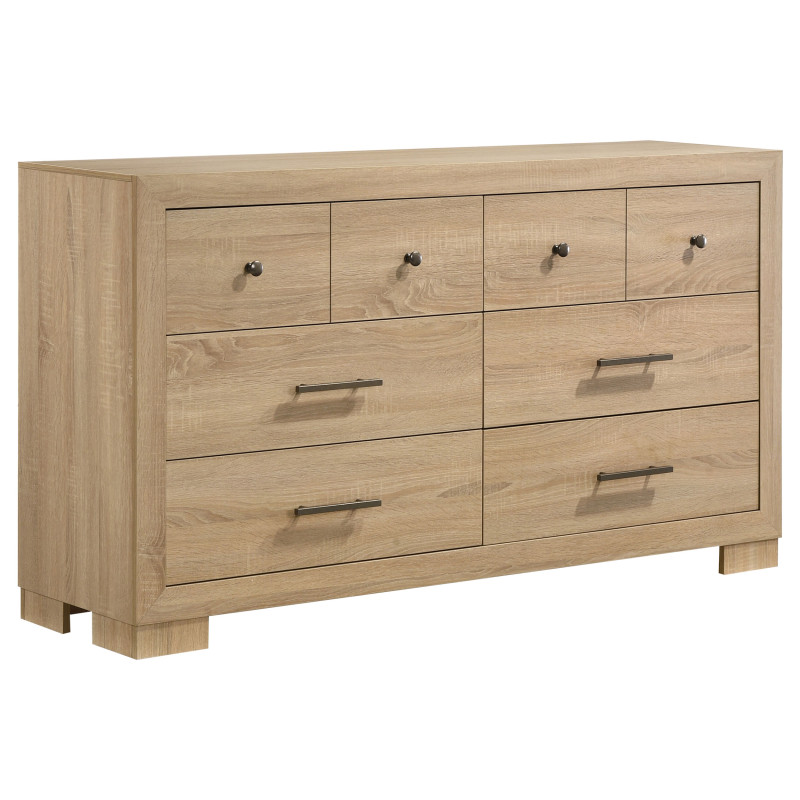 223113 Arielle 6-drawer Bedroom Dresser Cabinet Light Oak