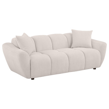 509301 Destino Chenille Upholstered Splayed Arm Sofa Greige