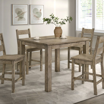 192928-S5 Cardova 5-piece Counter Height Dining Table Set Vineyard Oak