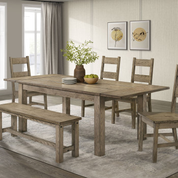 192921-S6 Cardova 6-piece Extension Table Dining Set Vineyard Oak