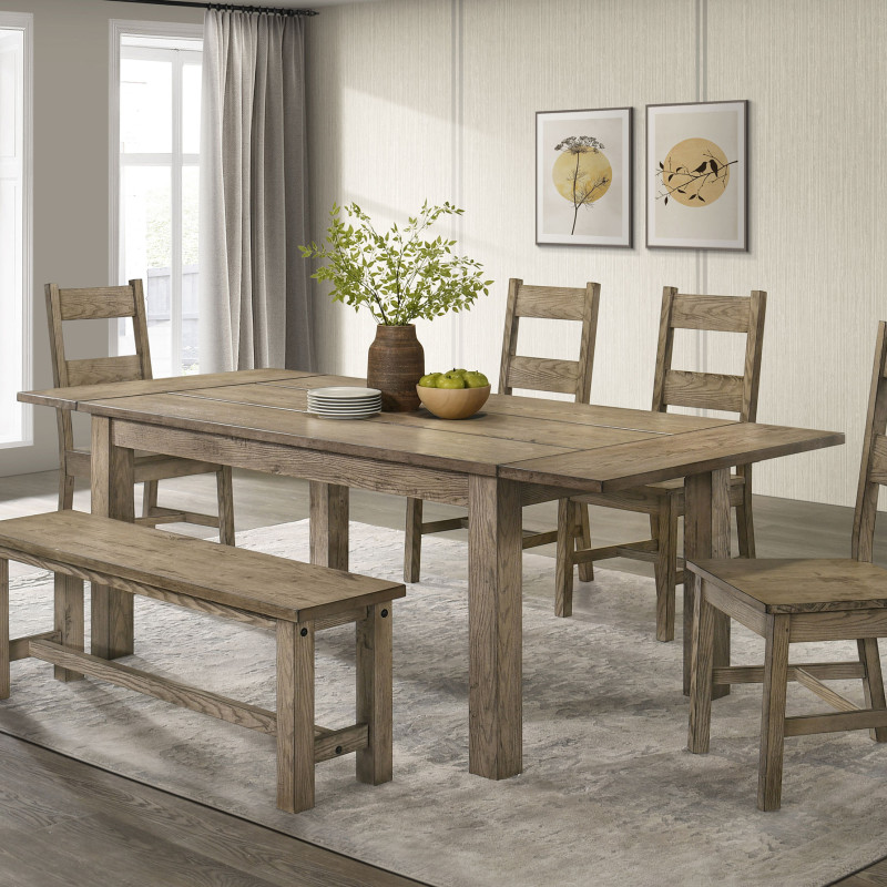 192921-S6 Cardova 6-piece Extension Table Dining Set Vineyard Oak