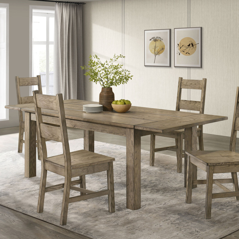 192921-S5 Cardova 5-piece Extension Table Dining Set Vineyard Oak