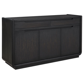 115395 Leandro 2-drawer Dining Sideboard Server Burnished Black