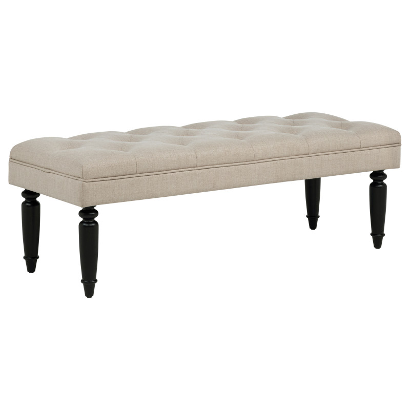 915160 Marsha 52-inch Upholstered Entryway Accent Bench Latte