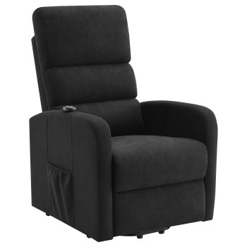 603235P Amsdell Upholstered Power Lift Recliner with Remote Black
