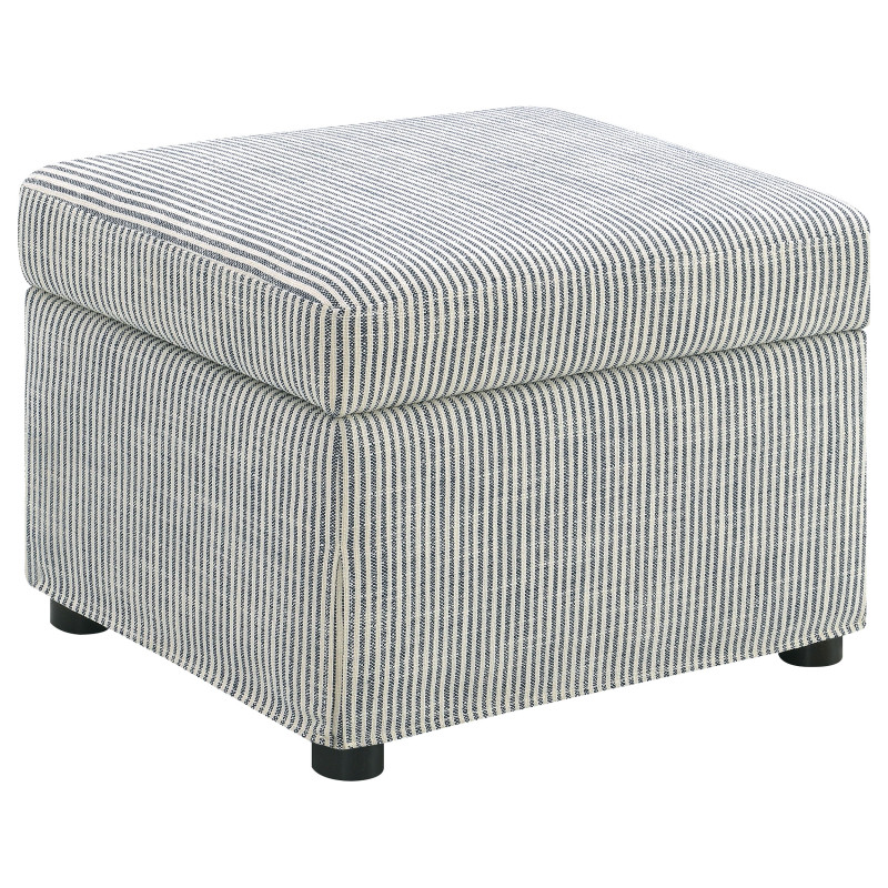 904138 Winter Upholstered Hydraulic Lift Top Storage Ottoman Grey