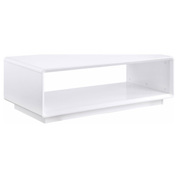 710768 Paseo Rectangular Cocktail Coffee Table White High Gloss