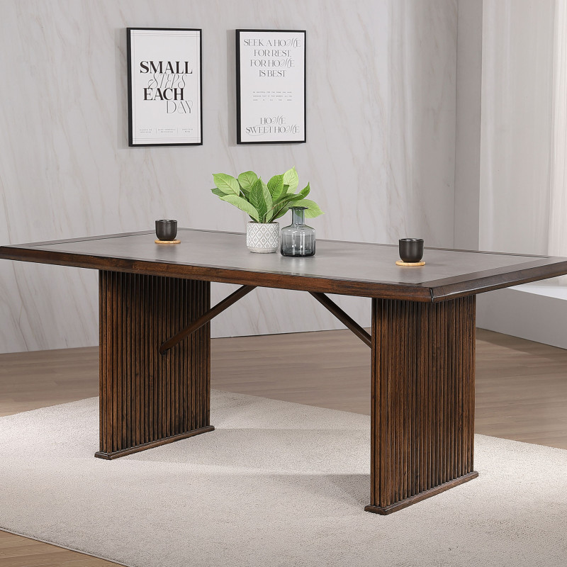 193591 Sherwood 72-inch Rectangular Dining Table Brown