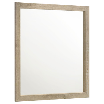 225104 Oakglen Dresser Mirror Weathered Oak