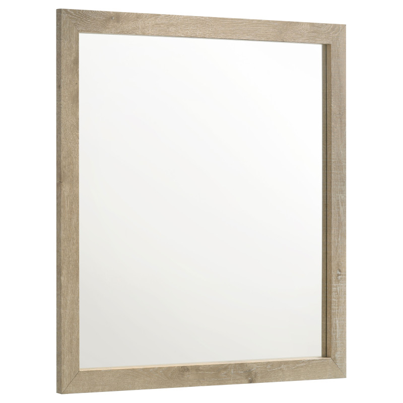 225104 Oakglen Dresser Mirror Weathered Oak