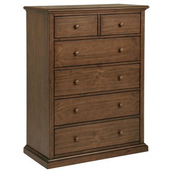460595WAL Sumerlin 6-drawer Bedroom Chest of Drawers Medium Brown
