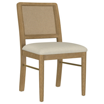108932SWD Arini Rattan Cane Dining Side Chair Sand Was