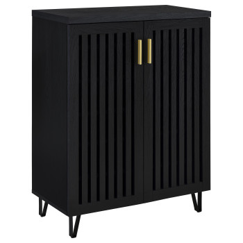 950422 Brixton 2-door Entryway Shoe Storage Cabinets Black