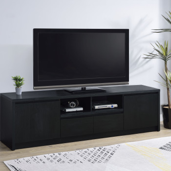 706223 Winfield 78-inch 2-door TV Stand Media Console Black