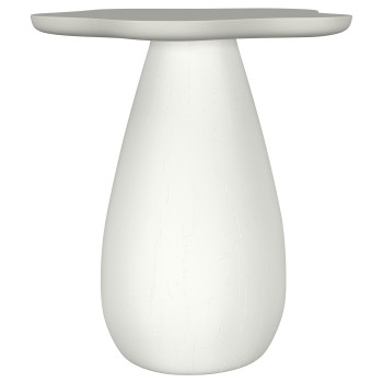 930616 Perth 20-inch Side Table with Cloud-Shaped Top Off White