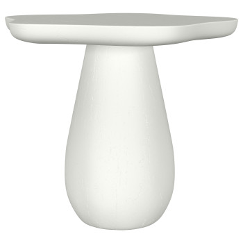 930615 Perth 17-inch Side Table with Cloud-Shaped Top Off White