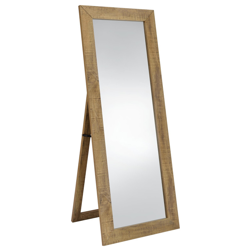 961654 Cadence Tempered Glass Full Length Standing Mirror Mango