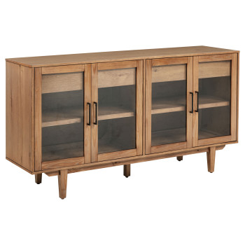 108545NAT Middleton 4-door Sideboard Server with Dual Drawers Natural