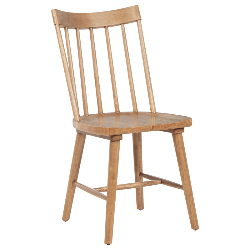 108546NAT Middleton Solid Wood Dining Side Chair Brown