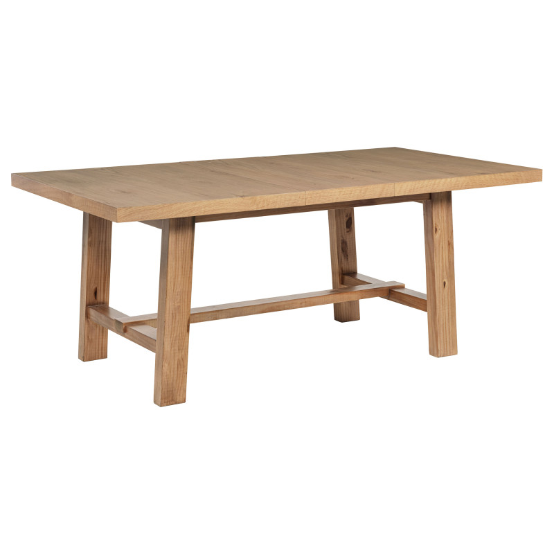 108540 Middleton 76-inch Extension Leaf Dining Table Natural Brown