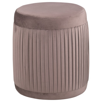 910273 Tovar Round Upholstered Ottoman Mauve