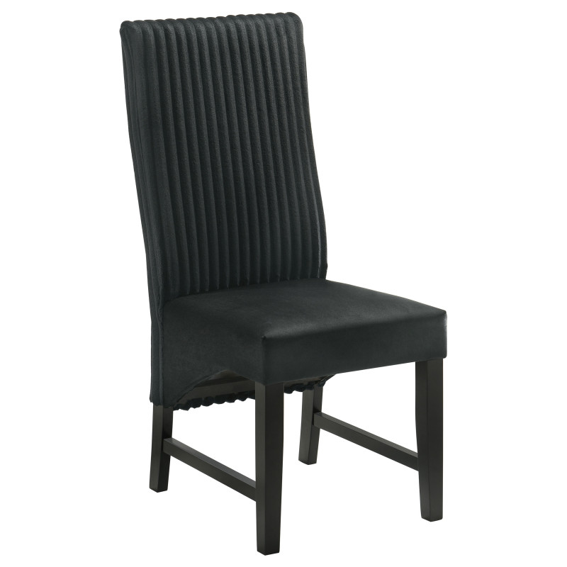106387 Barrand Upholstered Dining Side Chair Black