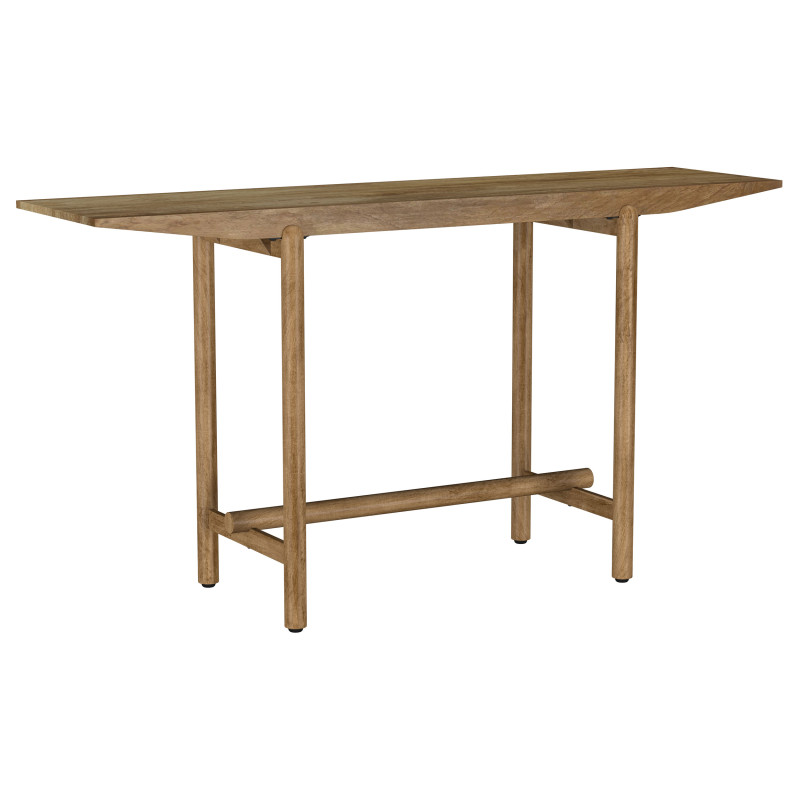 930128 Darius Solid Wood Entryway Console Table Natural Mango