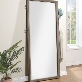 223280 Durango 80-inch Standing Floor Mirror Washed Oak