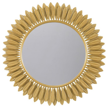 961449 Tuscany 35 x 35 Inch Sunburst Wall Mirror Gold