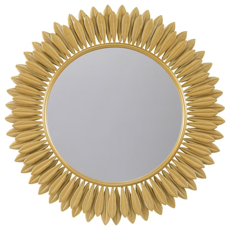 961449 Tuscany 35 x 35 Inch Sunburst Wall Mirror Gold