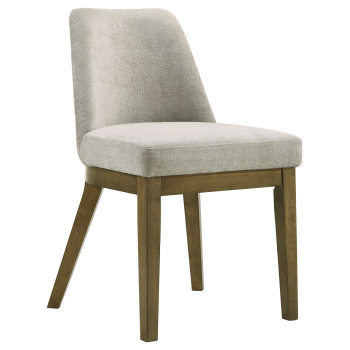 109352 Castlewood Upholstered Dining Chair Brown Oak