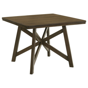 109178 Canfield 47-inch Square Counter Height Dining Table Brown